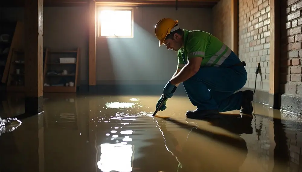 Professional water damage restoration services in New Waverly, IN